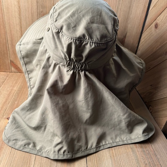 DPC Dorfman Pacific Co Nylon Fishing Sun Hat with Neck Flap sm/med green outdoor - Picture 3 of 5